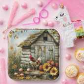 Assiette en carton "Sunny Side Farmhouse" (Fête)