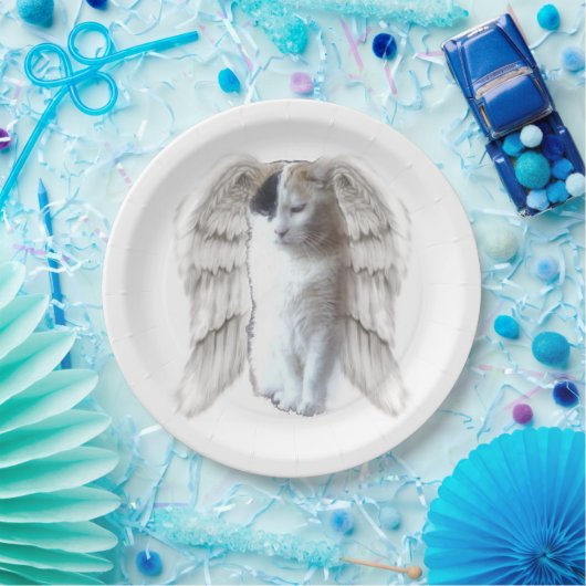 Assiette en grand papier de l'angle de pots (Fête)