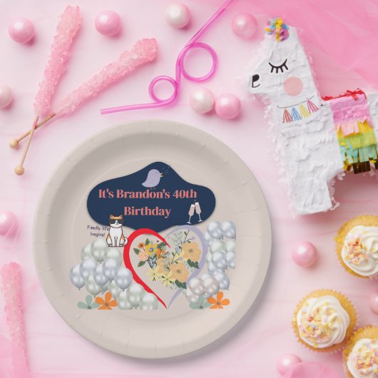 Assiette en Papier. (Fête)