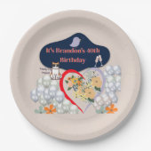 Assiette en Papier. (Devant)