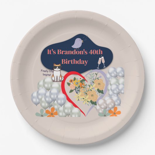 Assiette en Papier. (Devant)