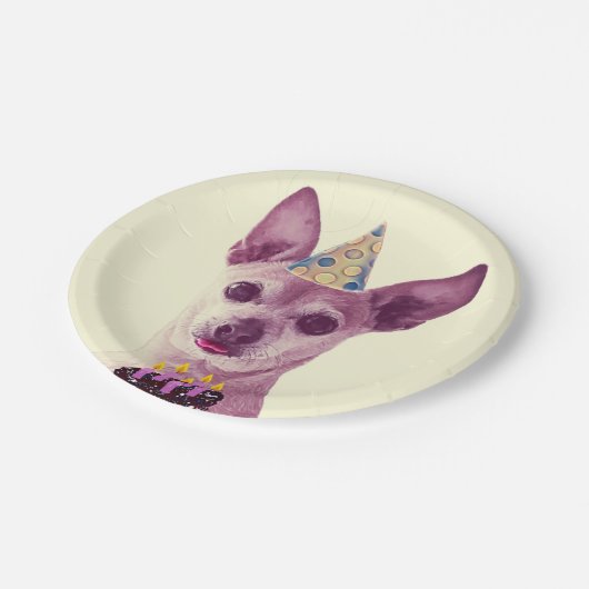 Assiette en Papier. (Angle)