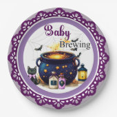 Assiette en papier A Baby's Brewing (Devant)