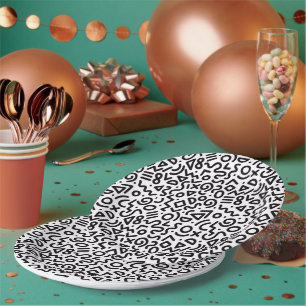 Assiette en papier à motif artistique "Classic Par