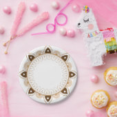 Assiette en papier à motif floral Mendola (Fête)