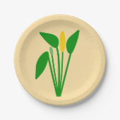 Assiette en papier Araceae (Devant)