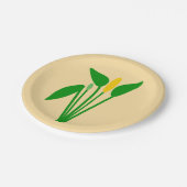 Assiette en papier Araceae (Angle)