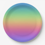 Assiette en papier arc-en-ciel (Devant)