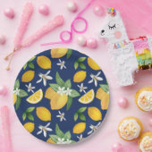 Assiette en papier au citron d'Amalfi (Fête)