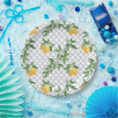 Assiette en papier au citron d'Amalfi (Fête)