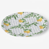 Assiette en papier au citron d'Amalfi (Angle)