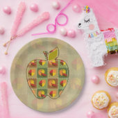 Assiette en papier Automne Patchwork (Fête)