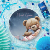 Assiette en Papier Bébé Garçon Twinkle Star (Fête)