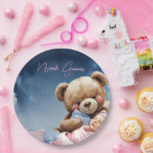Assiette en Papier Bébé Garçon Twinkle Star (Fête)