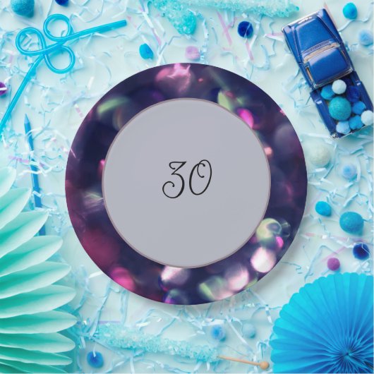 Assiette en papier Berry Sparkle (Fête)