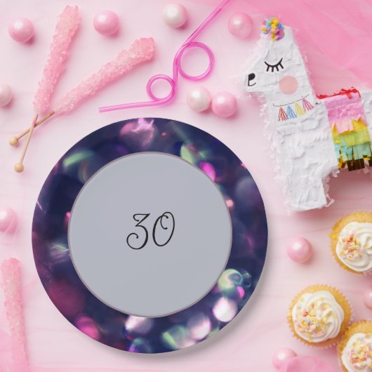 Assiette en papier Berry Sparkle (Fête)