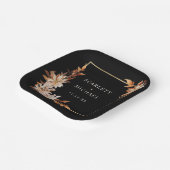 Assiette en papier Black Fall (Angulaire)