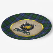 Assiette en papier Blason Clan Campbell (Angle)