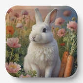 Assiette en papier Blossom Bunny & Carrot Patch (Recto)