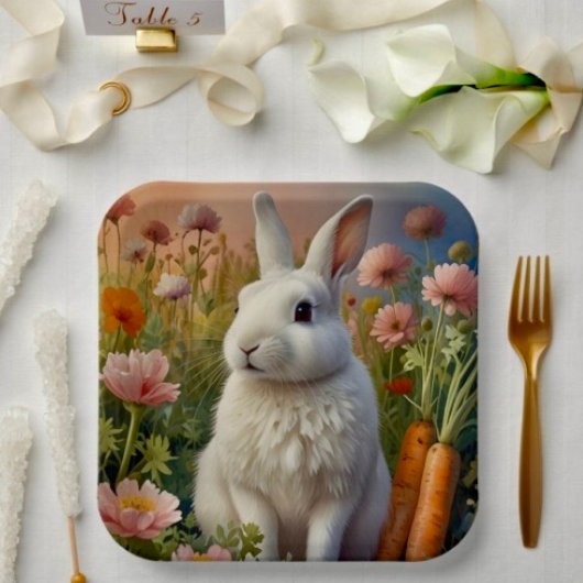 Assiette en papier Blossom Bunny & Carrot Patch