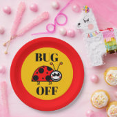 Assiette en papier Bug Off (Fête)