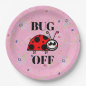 Assiette en papier Bug Off (Devant)
