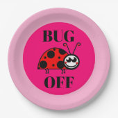 Assiette en papier Bug Off (Devant)