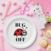 Assiette en papier Bug Off (Fête)