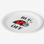 Assiette en papier Bug Off (Angle)