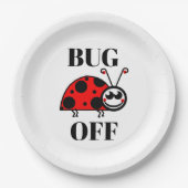 Assiette en papier Bug Off (Devant)