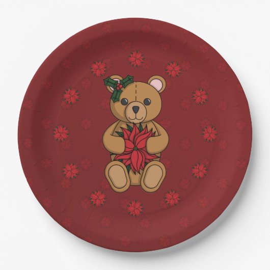 Assiette en papier cadeau de Teddy (Devant)