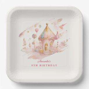 Assiette en papier Candyland Merveilles Fantaisist