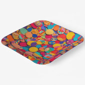 Assiette en papier carrée de 9" (Angulaire)