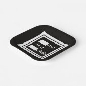 Assiette en papier caviardée (Angulaire)