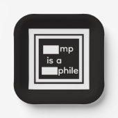 Assiette en papier caviardée (Recto)