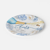 Assiette en papier Champagne Mariage "Cheers" (Angle)