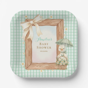 Assiette en papier Charm Silly Goose Baby Shower