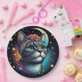 Assiette en papier chat ! (Fête)