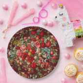 ASSIETTE EN PAPIER: CHINTZ VINTAGE FLORAL (Fête)