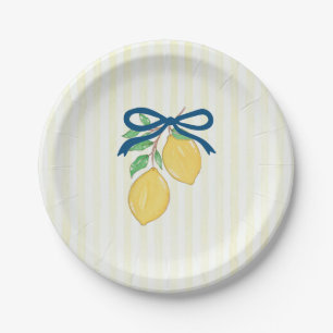 Assiette en Papier Citron Squeeze the Day