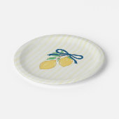 Assiette en Papier Citron Squeeze the Day (Angle)