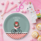 Assiette en papier créative pour fête de Noël (Fête)