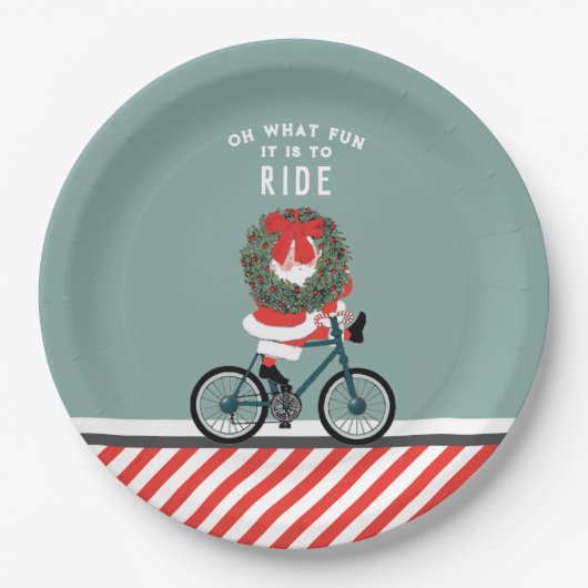 Assiette en papier créative pour fête de Noël (Devant)