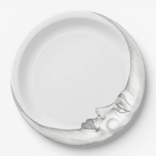 Assiette en papier Croissant de Lune
