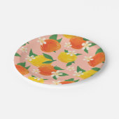 Assiette en papier d'agrumes doux (Angle)