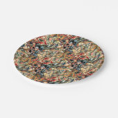 Assiette en papier d'art abstrait (Angle)