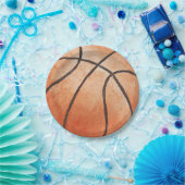 Assiette en papier de basketball (Fête)