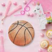 Assiette en papier de basketball (Fête)