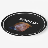 Assiette En Papier De Couverture De Trump (Angle)