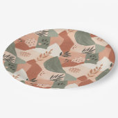 Assiette en papier de design abstrait moderne chau (Angle)